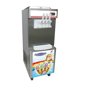 Buena calidad de precio aprobado por la CE de acero inoxidable máquina comercial de helado suave