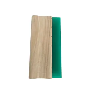 Zeefdruk houten handvat urethaan zuigmond rubber blade