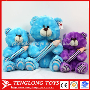 oem venta caliente suave de peluche relleno de los juguetes de felpa oso con <span class=keywords><strong>la</strong></span> pluma - Product Image 1