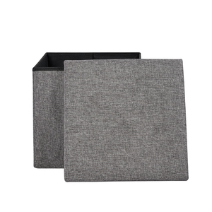 <span class=keywords><strong>Pas</strong></span> <span class=keywords><strong>cher</strong></span> prix tissu gris tissu siège souple chambre <span class=keywords><strong>salon</strong></span> <span class=keywords><strong>pouf</strong></span> de rangement - Product Image 1