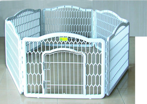 ¡Producto en oferta! Bolígrafo de plástico blanco para jugar con perros y cachorros, cerca portátil para exteriores - Product Image 4