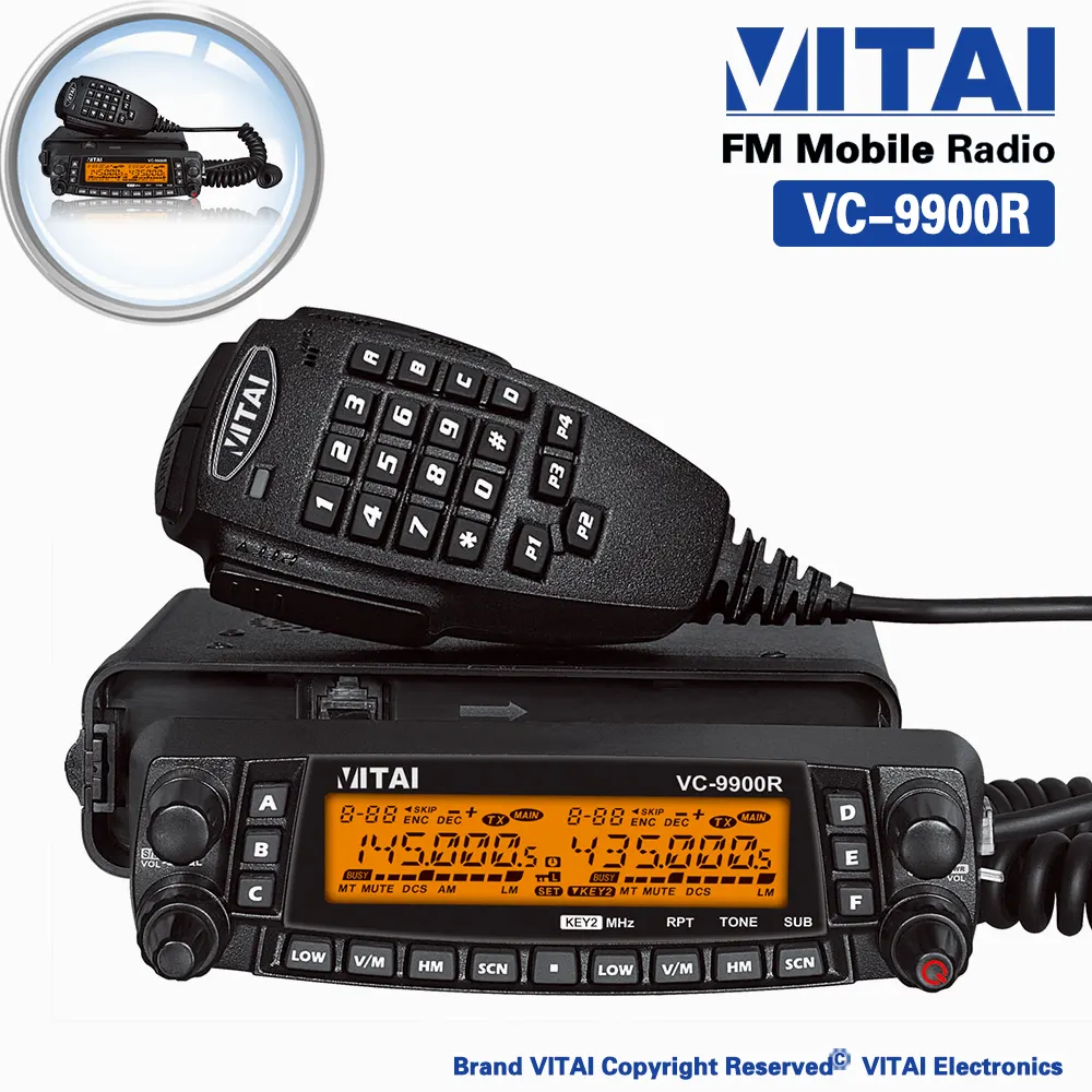 Vitai VC-9900R секс HF/VHF/UHF трансивер широкая/узкая полоса пропускания селективная корде диапазон транспортных средствах иди и болтай Walkie Talkie