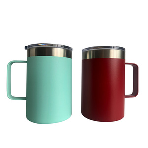 Rifornimento della fabbrica 16 oz <span class=keywords><strong>in</strong></span> acciaio inox <span class=keywords><strong>acqua</strong></span> bicchiere tazza con manico - Product Image 2