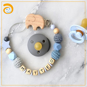 दिल <span class=keywords><strong>teether</strong></span> सिलिकॉन शांत क्लिप सिलिकॉन पत्र मोती शुरुआती खिलौना - Product Image 6