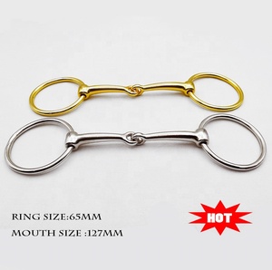 זהב טבעת <span class=keywords><strong>bit</strong></span> <span class=keywords><strong>horse</strong></span> לסחוב, פה מפרקים מוצק, סוס מוצר - Product Image 2