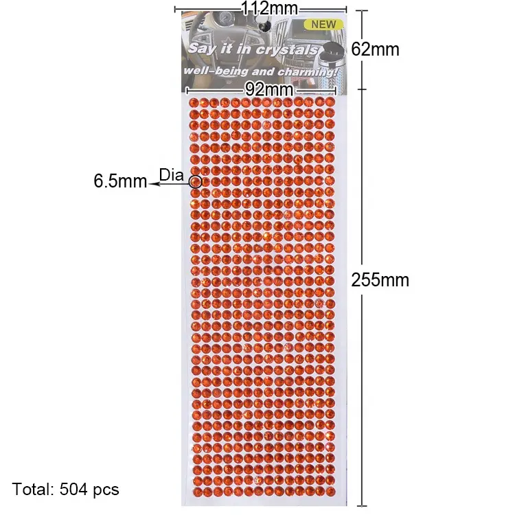 504 pcs 6mm Acryl harz Steine Peel Stick auf selbst klebenden Strass Kristall Juwel Aufkleber für Geschenk dekoration