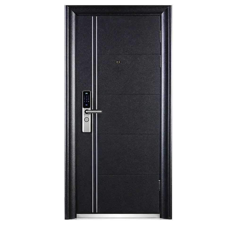 2019 Latest Design Iron Single Steel Door and Polished Smooth in Surface Used for House Entrance Steel Security door