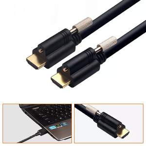최고의 판매 HDMI 2.0 남성 남성 잠금 케이블 산업 잠금 나사 hdmi 커넥터 - Product Image 2