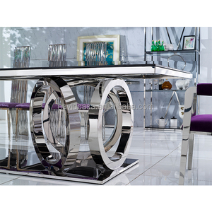 Set di <span class=keywords><strong>Tavolo</strong></span> <span class=keywords><strong>da</strong></span> Pranzo e Sedie di Lusso in Stile Reale per <span class=keywords><strong>12</strong></span> Persone, Misura Grande - Product Image 2