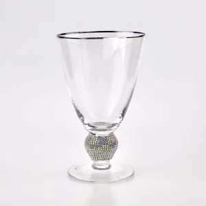 Raymond Jewel Collection Rhinestone Studded Diamante colours juice glass cup wine glass