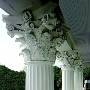 प्राचीन क्लासिक यूरोपीय डिजाइन सजावटी पत्थर संगमरमर स्तंभ स्तंभ हॉल घर के निर्माण के लिए आभूषण