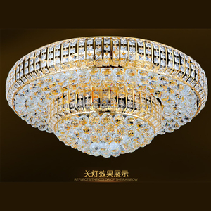 Thiết Kế Vàng Hiện Đại Pha Lê Nhà Hàng <span class=keywords><strong>Celling</strong></span> Led Light Đối Với Trang Chủ Phòng Khách Khách Sạn Sảnh Trang Trí - Product Image 2