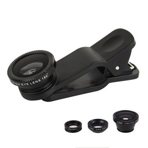 Objectif Fisheye universel 3 en 1 Téléphone portable Clip Lentilles Fisheye Grand Angle Macro Lentille de la Caméra pour <span class=keywords><strong>iPhone</strong></span> 6 Smartphone <span class=keywords><strong>Microscope</strong></span> - Product Image 5