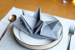 หรูหรารูปดาวพับกระดาษพรรคผ้าเช็ดปากสำหรับงานแต่งงาน - Product Image 3