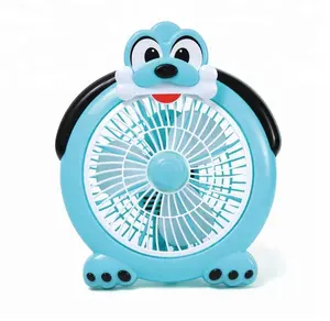 2018 New Hot Selling Small Plastic Security Energy Saving Cute Carton Dog Portable Desk Fan