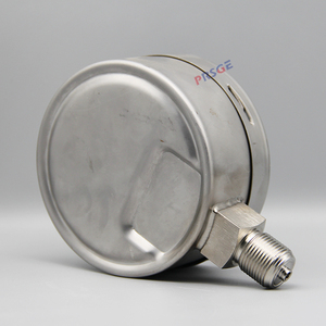 SUPER SETEMBRO Transporte Rápido Fabricante ALL Aço Inoxidável Manômetro a Vácuo 10 <span class=keywords><strong>bar</strong></span> e 140 psi Faixa Dupla - Product Image 3