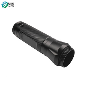 Service de tournage CNC, pièces de boîtier en aluminium anodisé dur noir pour torche Portable - Product Image 2