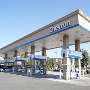 Nhà Máy Kết Cấu Thép Trung Quốc giá xăng trạm xăng của cấu trúc kim loại đổ/không gian khung mái/Thép cấu trúc mái nhà không gian khung Nhà cung cấp - Product Image 2