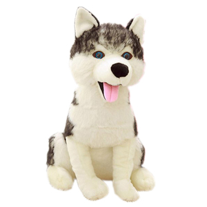 Peluche lupo, lupo giocattolo della peluche, giocattolo farcito peluche animali lupo - Product Image 1