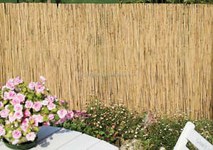 Natural Peeled <strong>Reed</strong> <strong>Screening</strong> Roll Garden Screen <strong>Fence</strong> Fencing Wooden 4m x 1.5m - Product Image 3