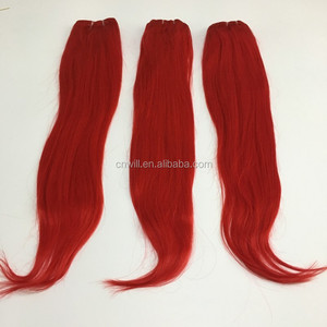 Extension di Capelli Brasiliani Rossi, Ciocche di Capelli Brasiliani Colore Rosso, Extension Non-Remy - Product Image 3