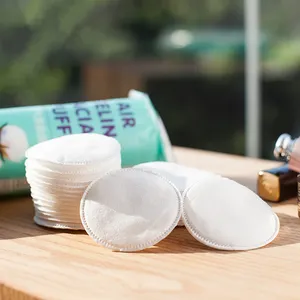 100% Katoen Vlakte Katoen Merknaam Cosmetische Ronde Watten Pads