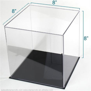 مكعب صغير الاكريليك عرض عبوة عرض أكريليك ساحة المتحف مربع حالة - Product Image 2