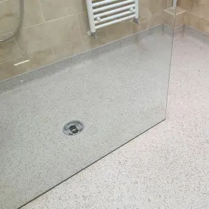 湿室步入式淋浴屏淋浴间完整的淋浴门玻璃