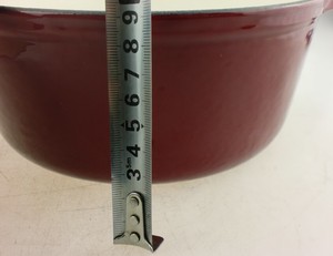 Sgs y la fda lfgb certificación fasion nuevo rojo esmalte cazuela de hierro fundido plato/cazuela - Product Image 1