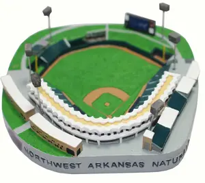 Wholesale custom handmade stadium statue custom modern resin sports home decor crafts mini stadium replica model