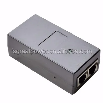 12 W 24Vdc 0.5A pasif PoE injector desk-top tunggal port RJ45 adapter Wifi switch ethernet POE AP Voip ponsel power supply