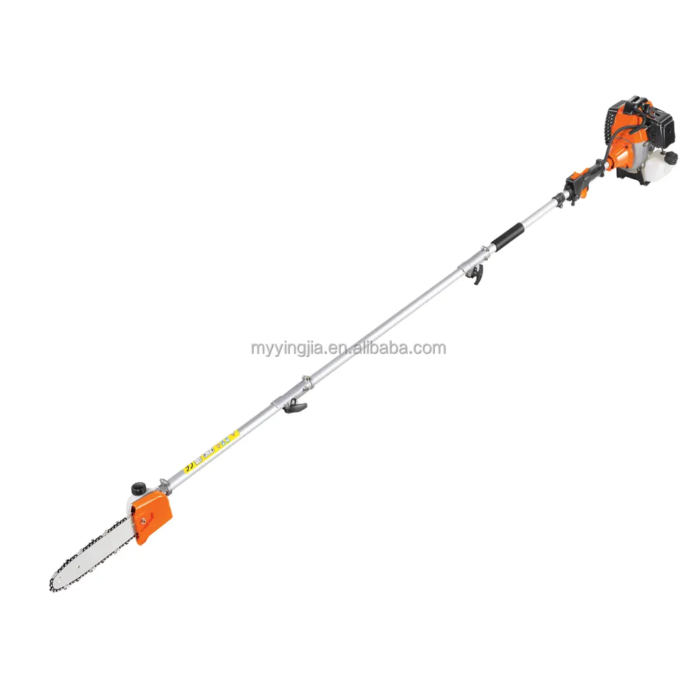 Multi-ferramenta longo alcance motosserras cortador de hedge 52cc Gasolina Pole Poda Saw M-CS520P