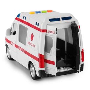 Grande attrito alimentato <span class=keywords><strong>ambulanza</strong></span> di soccorso-1:16 scala <span class=keywords><strong>giocattolo</strong></span> veicolo di emergenza con <span class=keywords><strong>luci</strong></span> <span class=keywords><strong>e</strong></span> <span class=keywords><strong>suoni</strong></span> - Product Image 2