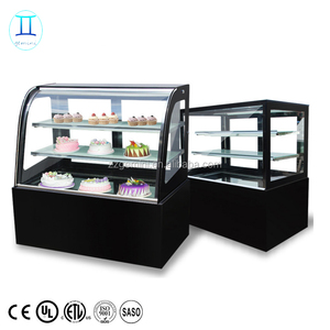 Equipo de repostería OEM, estantes ventilados tipo <span class=keywords><strong>vertical</strong></span>, nevera para exhibición de pasteles de aluminio - Product Image 1