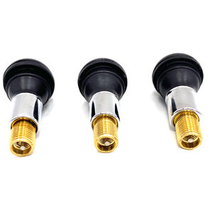 Valve de pneu TR413C chromée avec manchon pour pneus de voiture 4x4, manchon et capuchon en laiton, tige en laiton, caoutchouc EPDM, 100 pièces/sac, 600-700N - Product Image 4