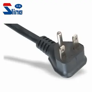American NEMA 6-15P Up Angle Power Cord Plug with mains cable leads used in USA US America Canada market 15A 240V
