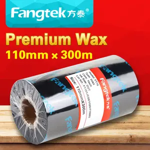 Chine Nouvelle Marque Fangtek Série D'impression Foncés 110mm 4.33 "x 300 m Tête Imprimante Ruban Cire pour code à barres