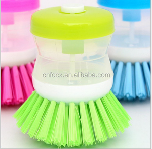 Kitchen Wash Tool Pot Dish <strong>Brush</strong> With <strong>Washing</strong> <strong>up</strong> Liquid Soap Dispenser / Plastic <strong>Brush</strong> Pot Wash Dish <strong>Brush</strong> - Product Image 2