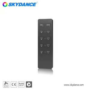 Skydance RU4 4 Khu RGB RGBW 2.4G RF Led Điều Khiển Từ Xa Ánh Sáng Chuyển Đổi Dimmer Điều Khiển 10 KEY