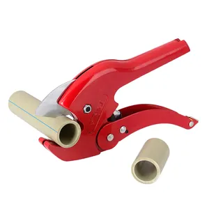 DAJING Factory hot sales utensili da taglio forbici per tubi in plastica pesante cricchetto automatico facile da tagliare tagliatubi in vinile da 42mm