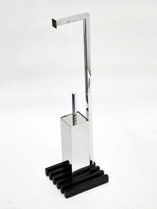 Porte-rouleau de papier toilette Trendy Pebble Design avec porte-brosse de toilette - Product Image 3