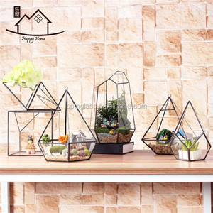 Terrarium décoratif géométrique, verre suspendu, serre de verre, vente en gros - Product Image 4