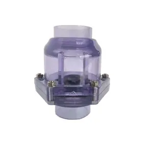 DN40 50 Mét <span class=keywords><strong>Socket</strong></span> Trong Suốt Lập Dị Pvc Rõ Ràng <span class=keywords><strong>Swing</strong></span> Kiểm Tra Van - Product Image 1