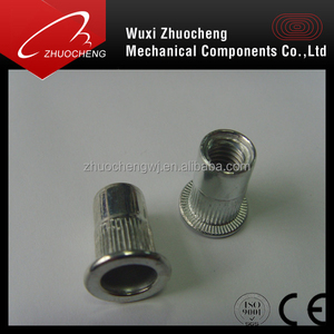 M6 <span class=keywords><strong>M8</strong></span> Acero al carbono Zinc Amarillo-Chapado en cromato Tuercas de remache de cabeza redonda - Product Image 4