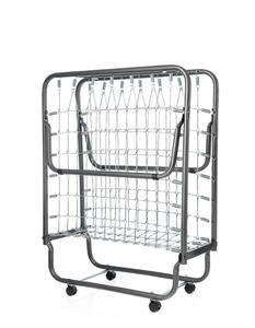 Giường Gấp Có Thể Gập Lại Gấp Giường Khách Thêm Với Bộ Nhớ 5 Inch Bộ Nhớ Đệm Khung Kim Loại Di Động Trên Bánh Xe Dễ Dàng Lưu Trữ - Product Image 5