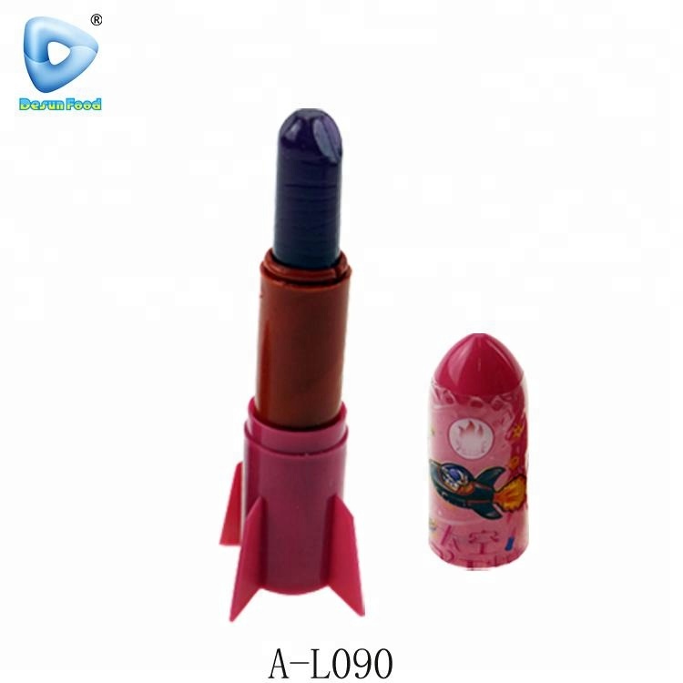 Высококачественная помада в форме ракеты, леденец, конфеты