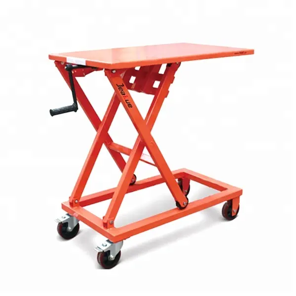 Грузоподъемность 300 кг, ручной механический подъемный стол, ручная подъемная платформа
