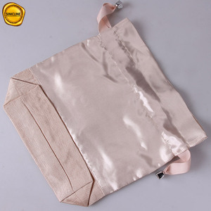 Sinicline personnalisé rose <span class=keywords><strong>sadin</strong></span> sac à cordon avec dentelle - Product Image 2