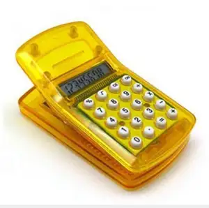 Mini Calculadora de clip LED de papel magnético portátil