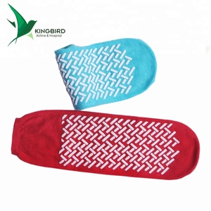 Chaussettes antidérapantes décontractées à motif de points, respirantes, jetables, tailles personnalisées, pour <span class=keywords><strong>trampoline</strong></span>, vente en gros - Product Image 4